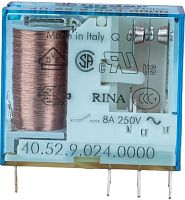 Реле миниатюрное универсальное Finder 2CO 8А 24В DC картинка